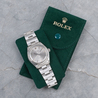 Rolex Air-King 34 Argento Oyster 5500 Silver Lining 